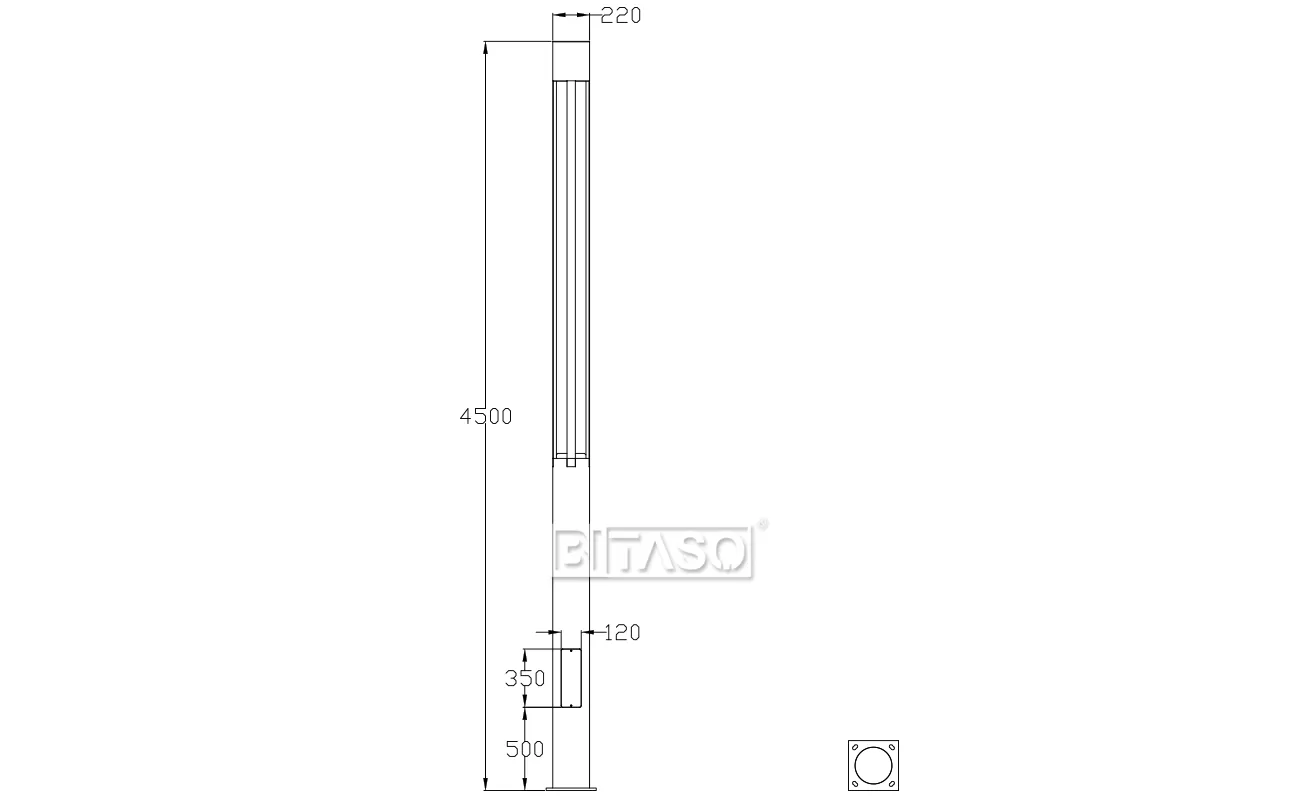 LUMINAIRE DIMENSION