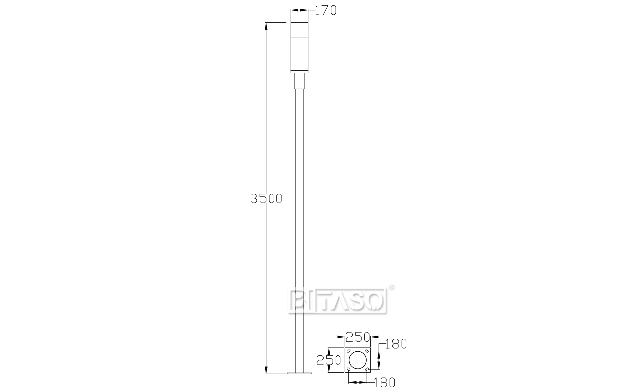 LUMINAIRE DIMENSION