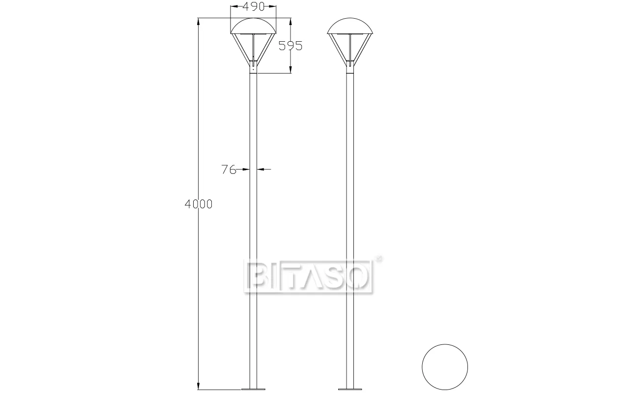 LUMINAIRE DIMENSION