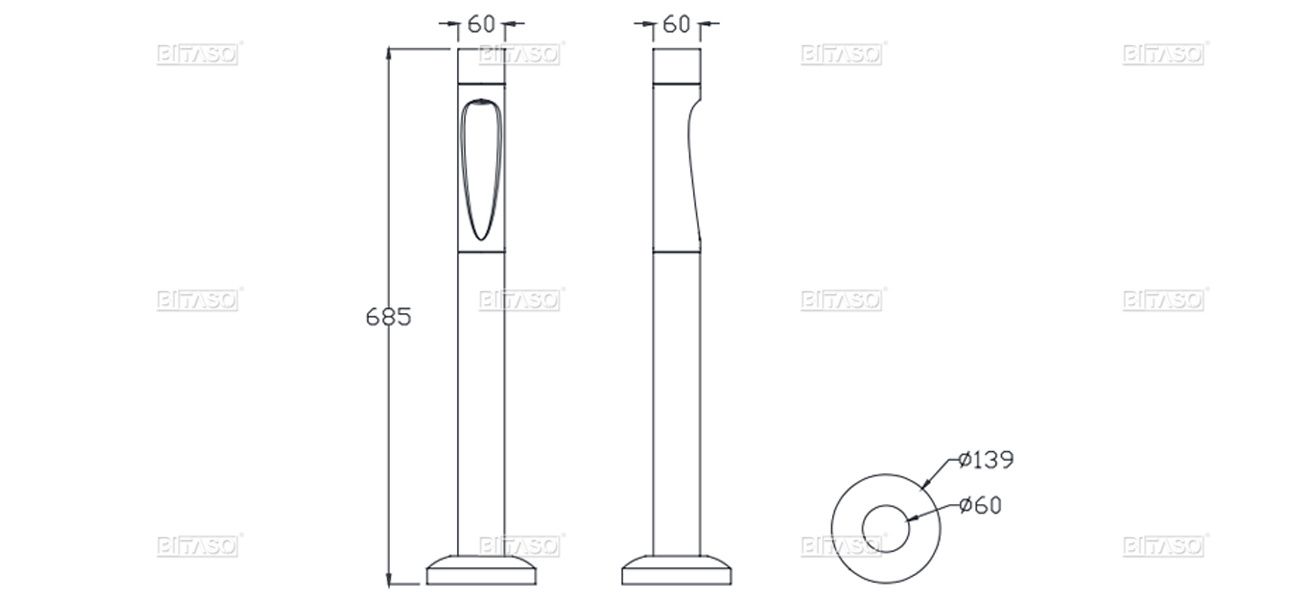 LUMINAIRE DIMENSION