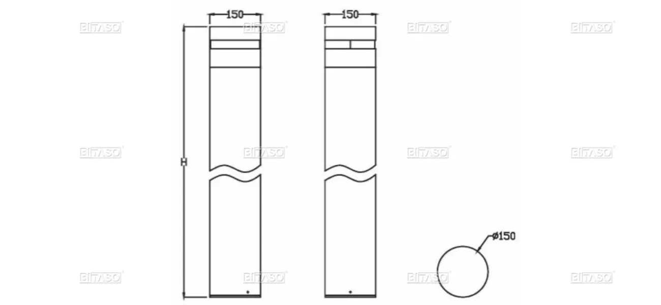 LUMINAIRE DIMENSION