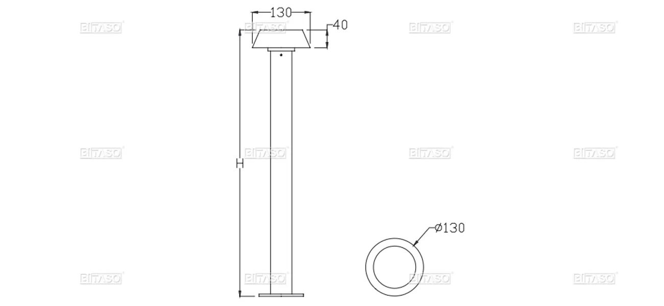 LUMINAIRE DIMENSION