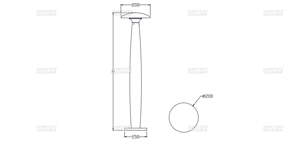 LUMINAIRE DIMENSION