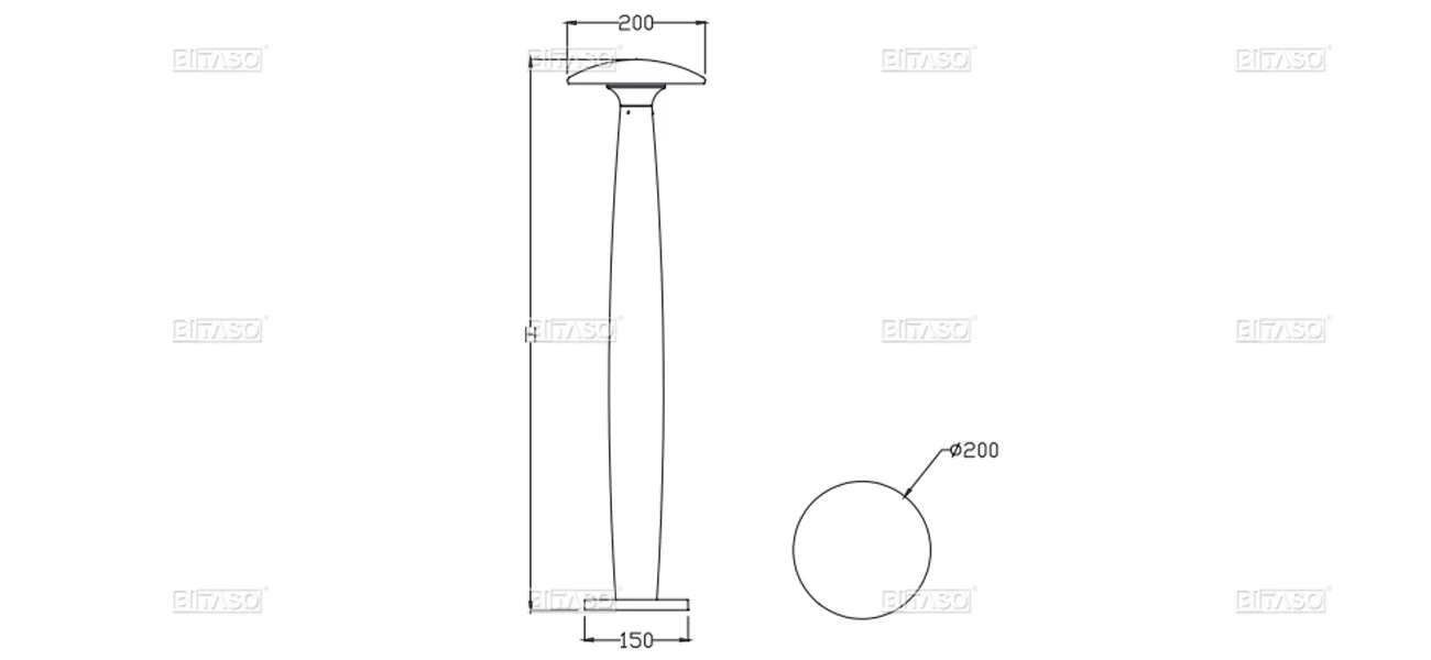 LUMINAIRE DIMENSION