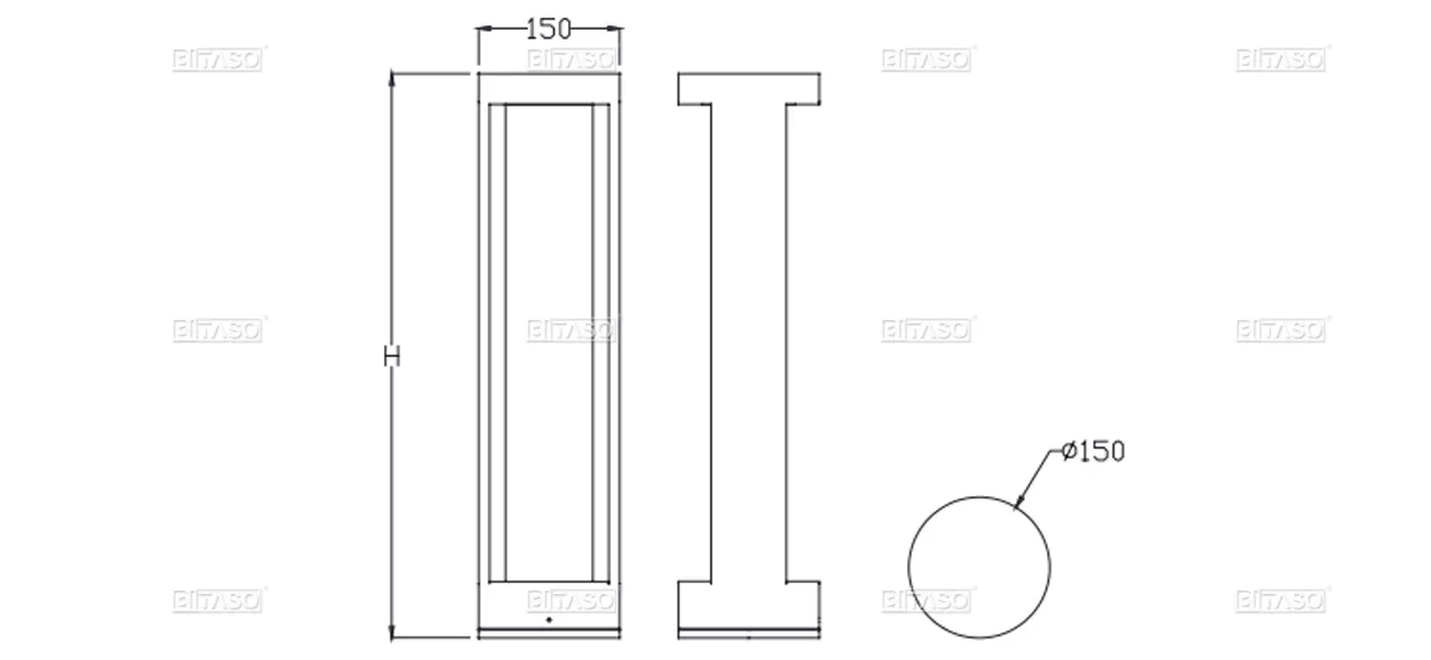 LUMINAIRE DIMENSION