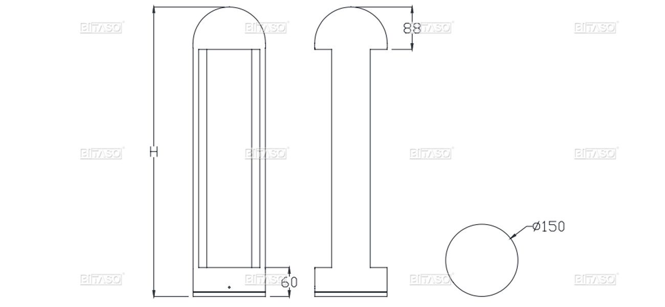 LUMINAIRE DIMENSION