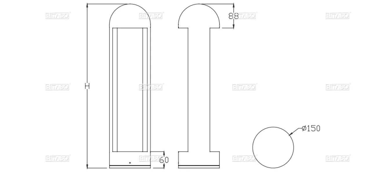 LUMINAIRE DIMENSION