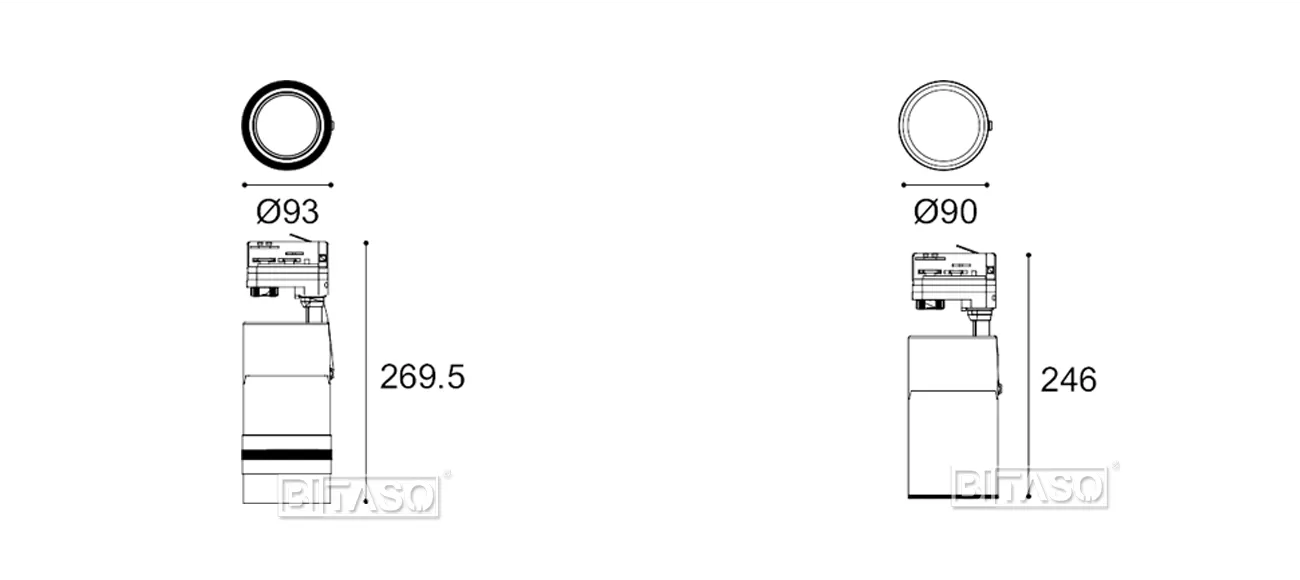 LUMINAIRE DIMENSION