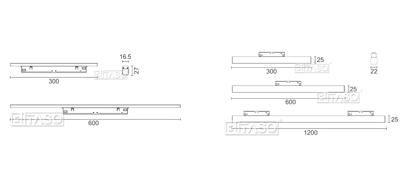 LUMINAIRE DIMENSION