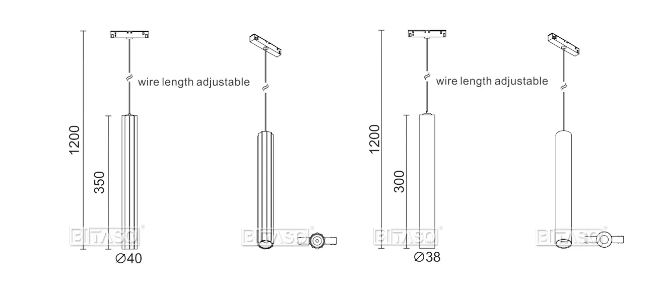 LUMINAIRE DIMENSION