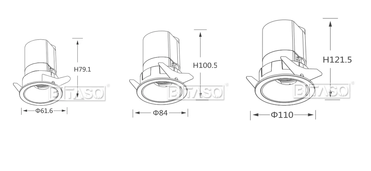 LUMINAIRE DIMENSION