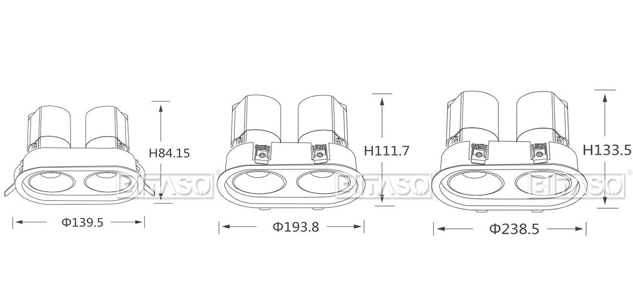 LUMINAIRE DIMENSION