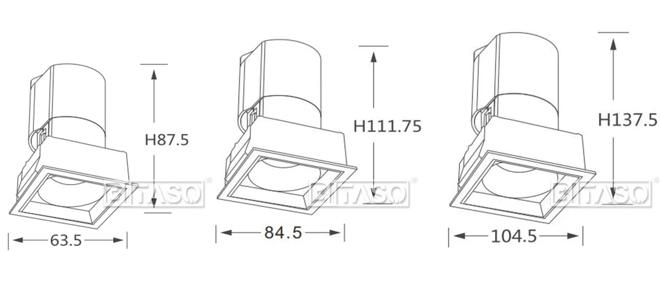 LUMINAIRE DIMENSION