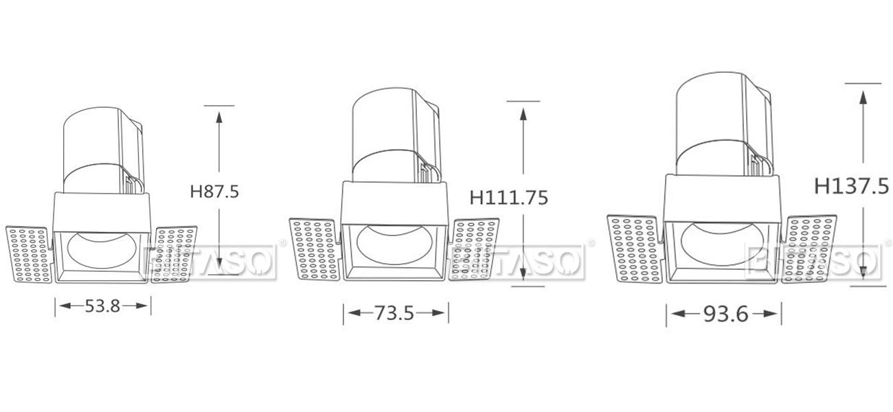 LUMINAIRE DIMENSION