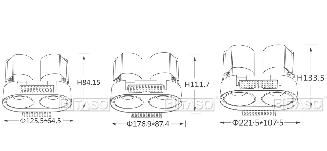 LUMINAIRE DIMENSION