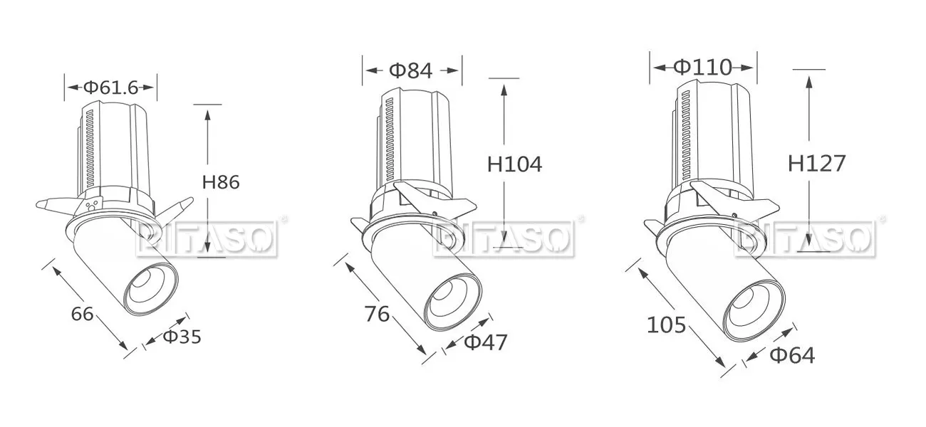 LUMINAIRE DIMENSION