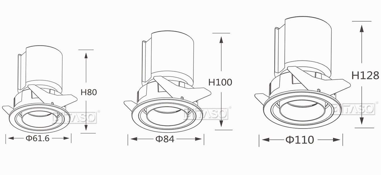 LUMINAIRE DIMENSION