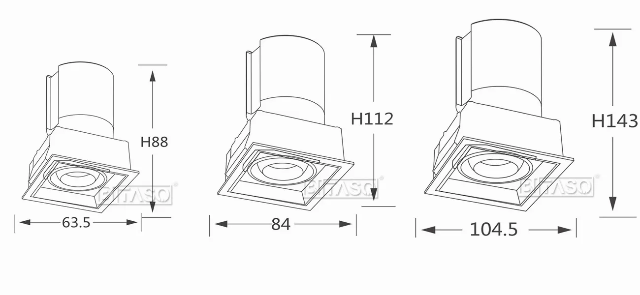 LUMINAIRE DIMENSION