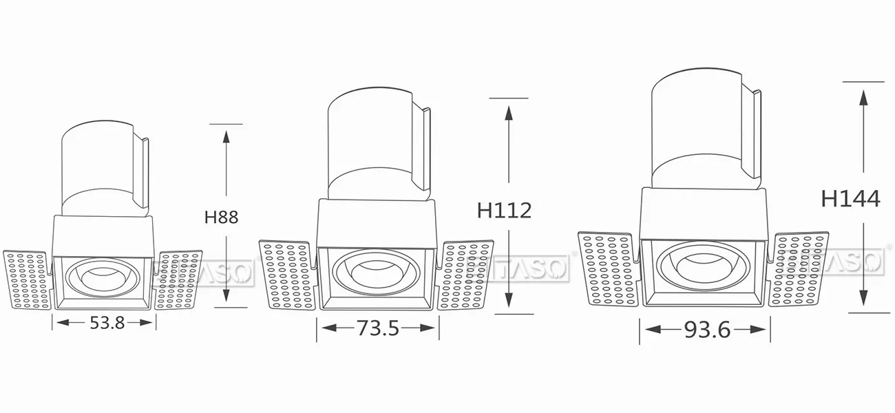 LUMINAIRE DIMENSION