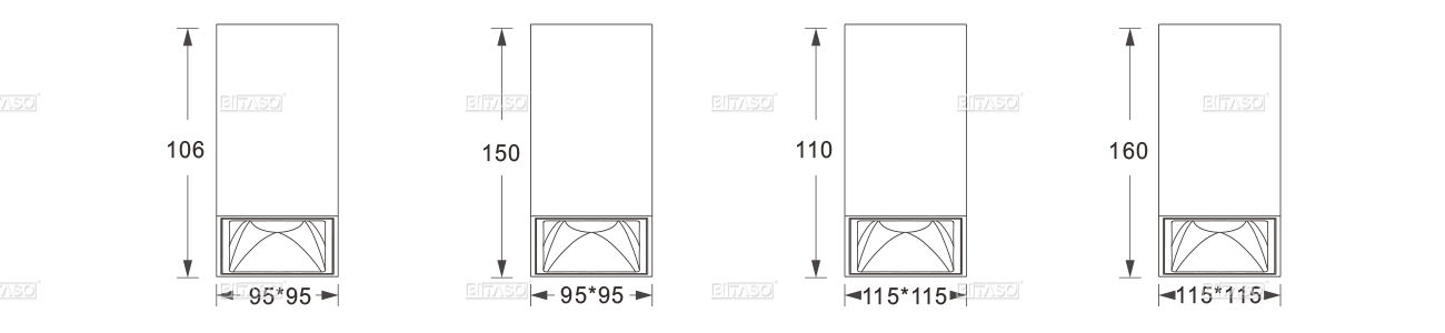 LUMINAIRE DIMENSION