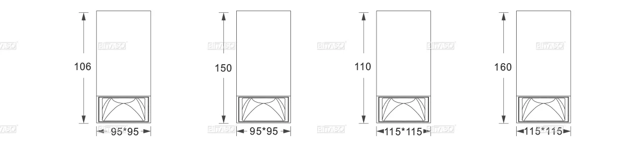 LUMINAIRE DIMENSION