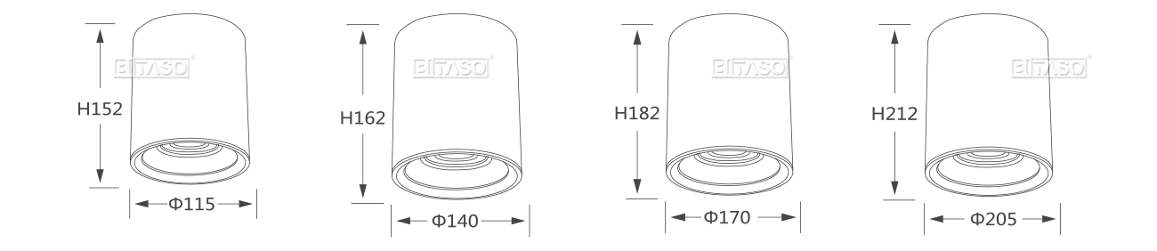 LUMINAIRE DIMENSION