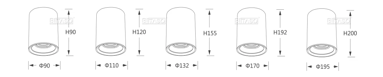 LUMINAIRE DIMENSION