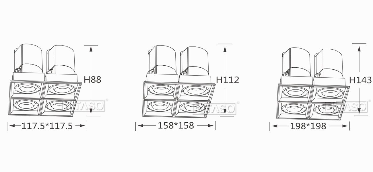 LUMINAIRE DIMENSION