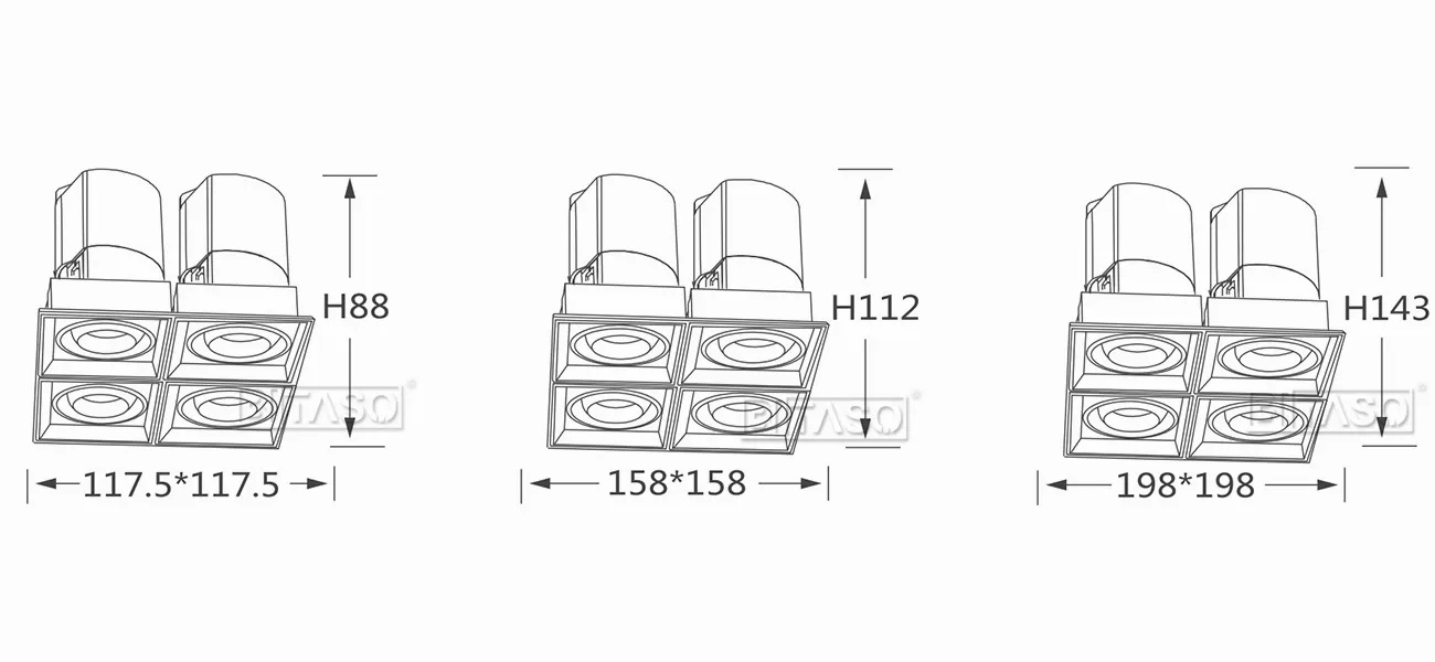 LUMINAIRE DIMENSION