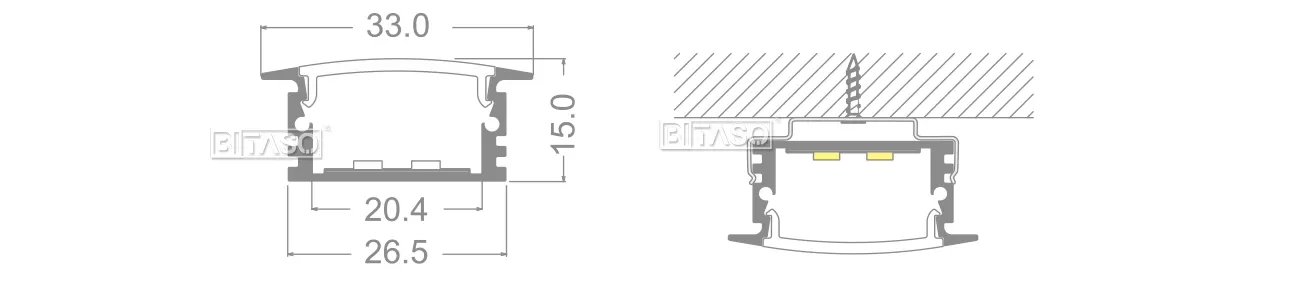 LUMINAIRE DIMENSION