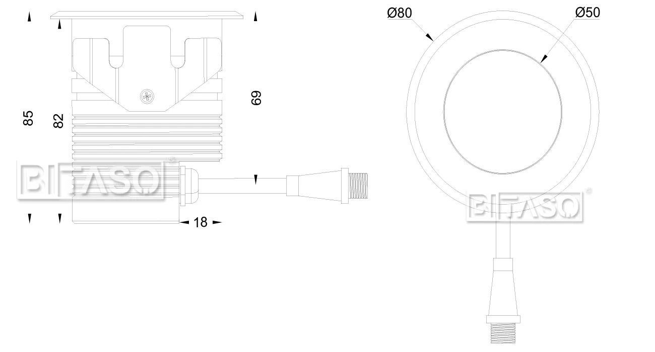 LUMINAIRE DIMENSION