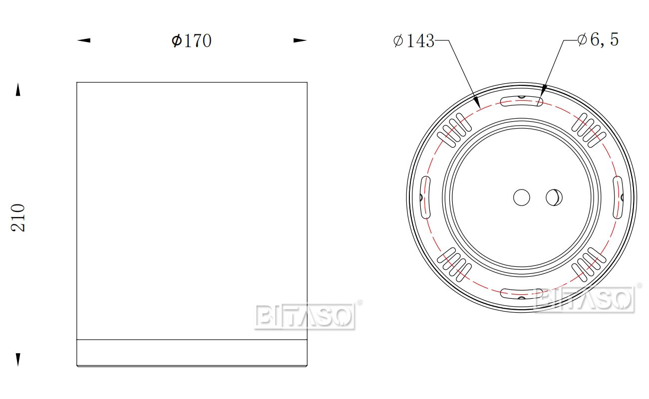 LUMINAIRE DIMENSION