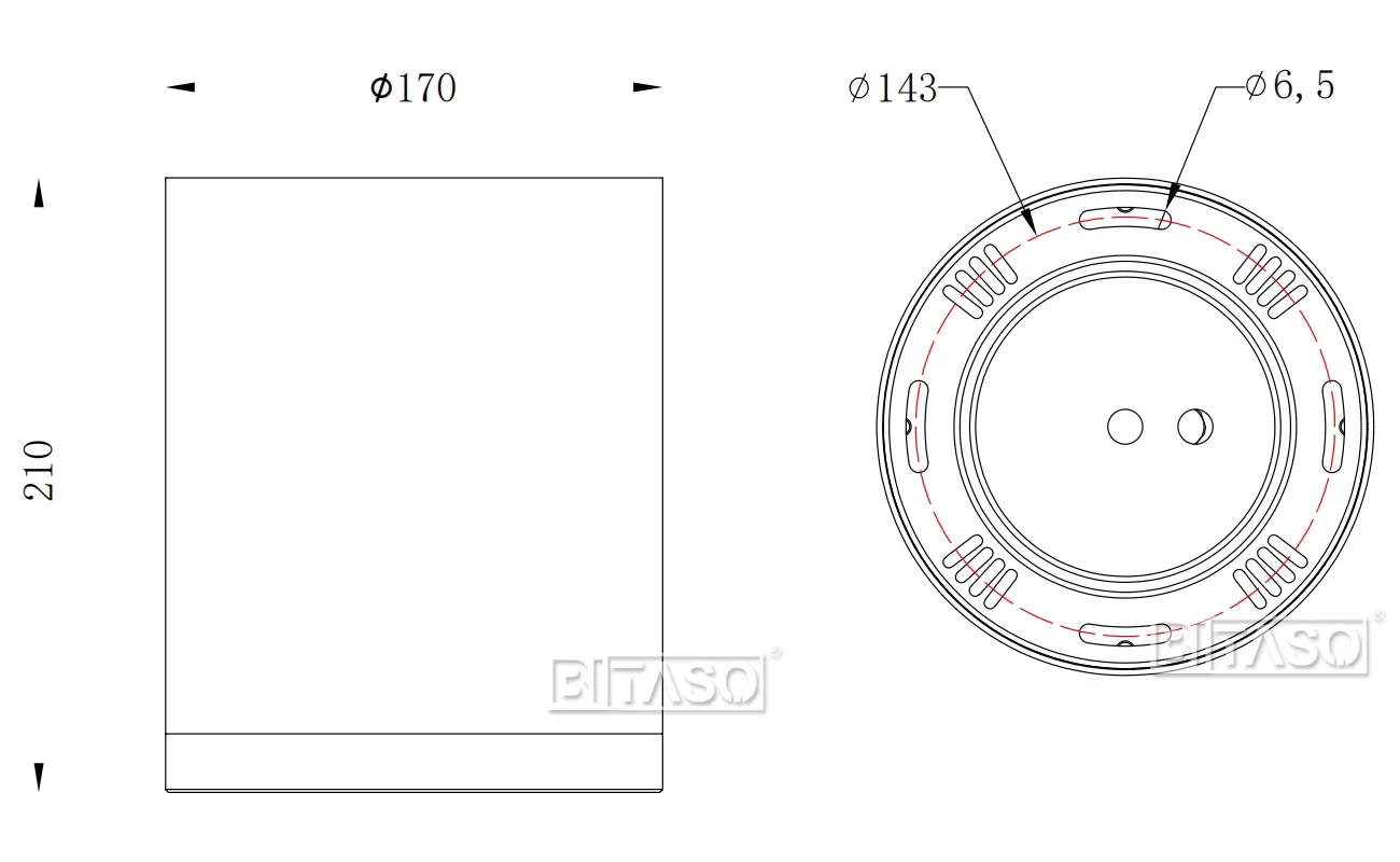 LUMINAIRE DIMENSION