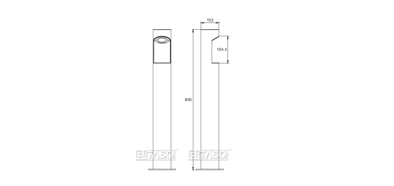 LUMINAIRE DIMENSION