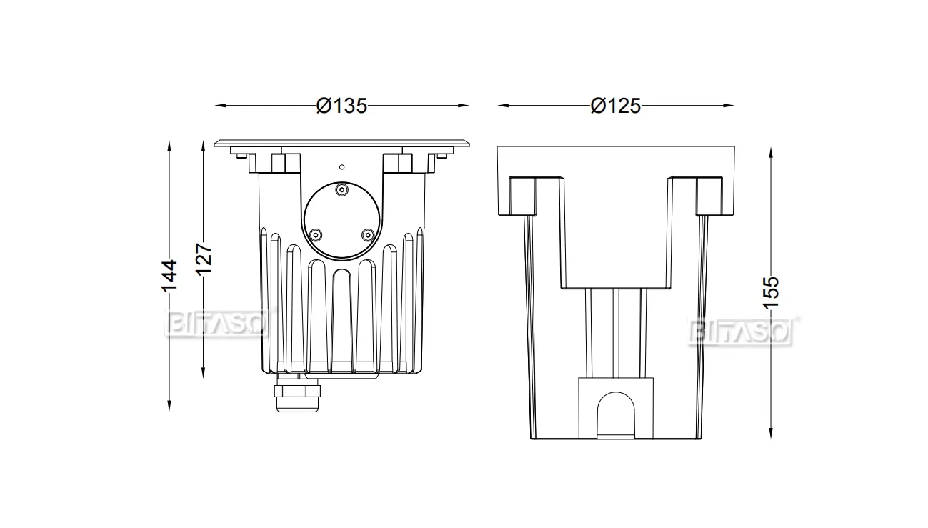 LUMINAIRE DIMENSION